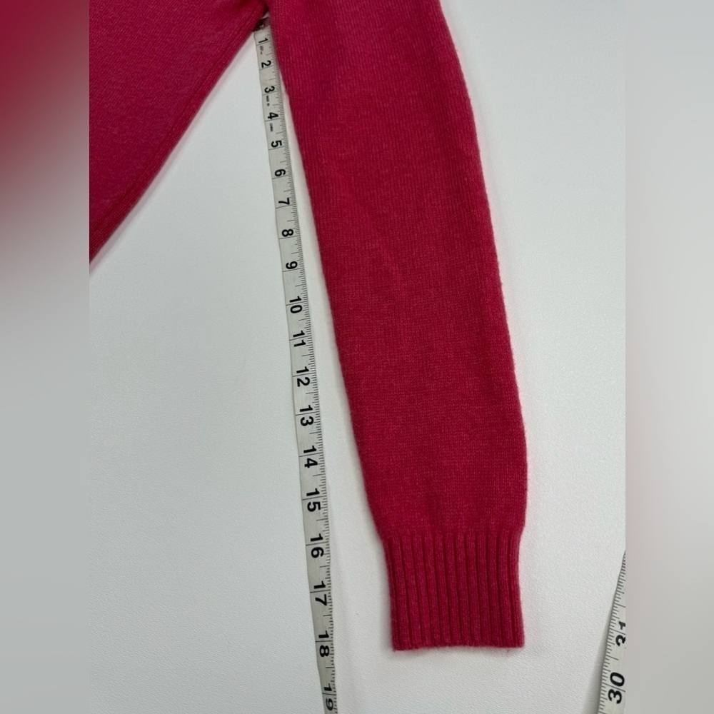 Boden 100% Lambswool Hot Pink Sweater Womens Size Small - Picture 6 of 9
